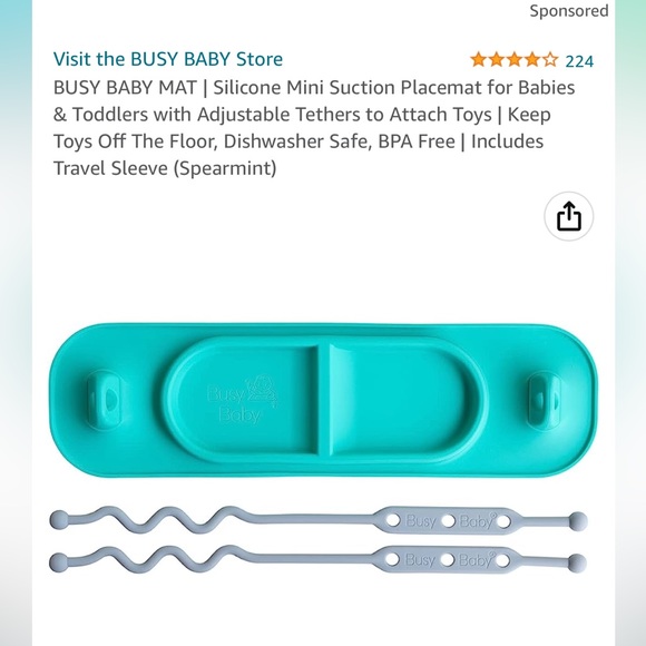 busy baby mat Toys Busy Baby Mat And Teether Spoon In Grey Poshmark